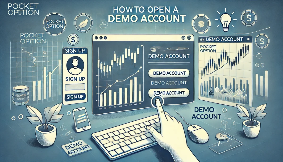 Как открыть демо-счёт на Pocket Option?