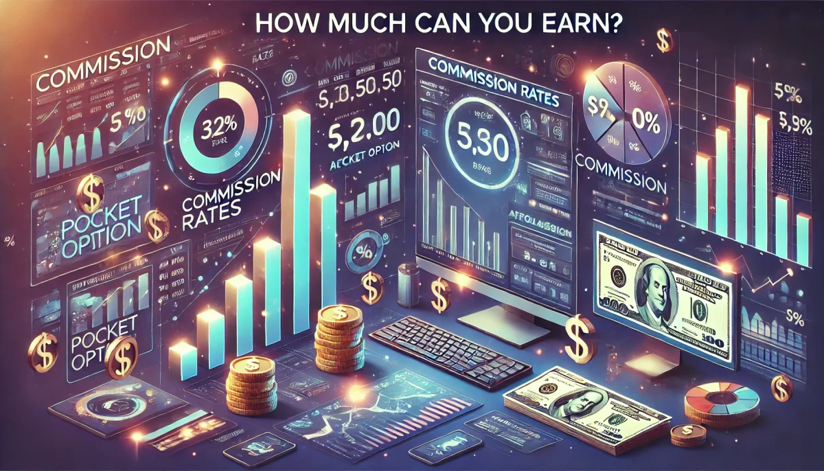 Партнерская программа Pocket Option и комиссионные ставки - сколько можно заработать?